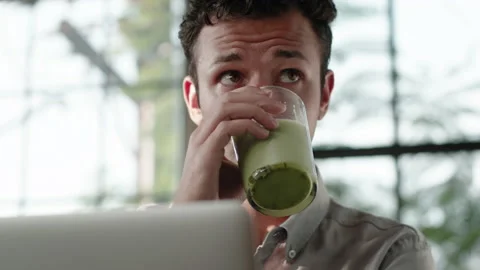 Office Worker Tired Taking Break 4K 48FPS SLO-MO Stock Footage 145100384