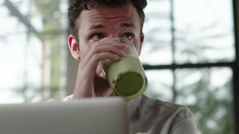 Office Worker Tired Taking Break 4K 48FPS SLO-MO Stock Footage 145100397