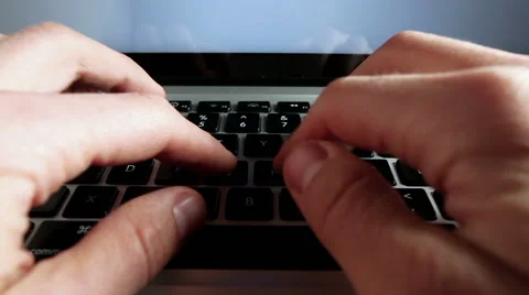 Office worker typing on the keyboard Stock-Footage 56377859
