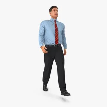 3D Model: Office Worker Walking Pose 3D Model #90892087