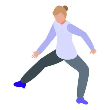 Office worker warming up and stretching legs, getting ready for work Stock Illustration