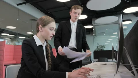 Office worker workflow Stock-Footage 108390430