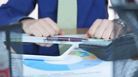 Office Worker Working Stock Footage 64057790