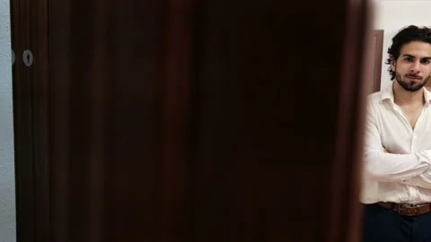 Office worker in workplace. Stock Footage 134532344