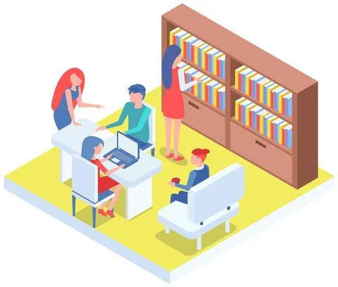 Office workers. Co-workers. Colleagues discuss project teamwork. Office staff Stock Illustration
