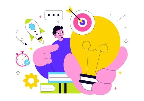 Office Workers Demonstrating Soft Skills Vector Illustration Such as Empath.. Stock Illustration