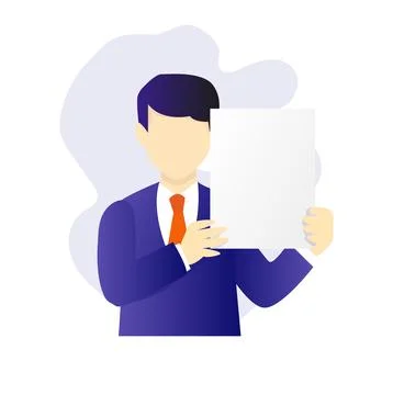 Office workers with documents. business style work in the office Stock Illustration