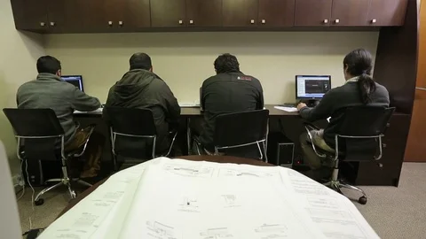 Office workers Stock Footage 77048666