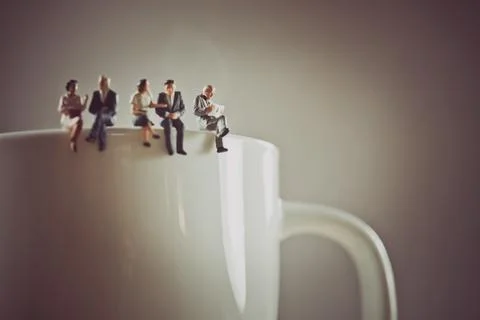 Office workers having a coffee break Stock Photos