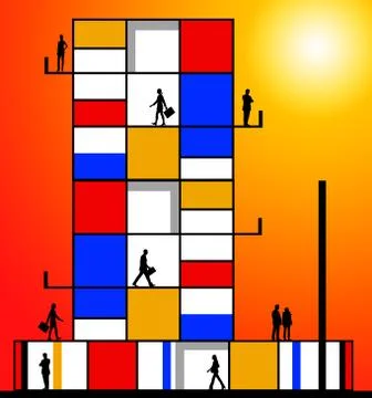 Office workers Stock Illustration