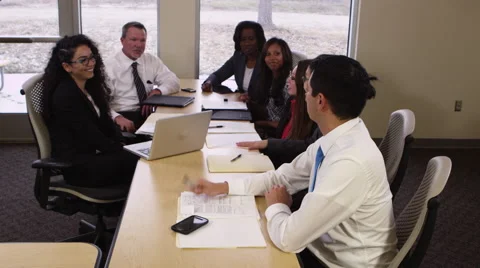 Office workers in a meeting Stock-Footage 67343654
