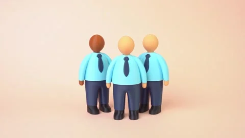 Office workers. Team building. Together. Teamwork. Focus on people as a core Stock Footage 335837056