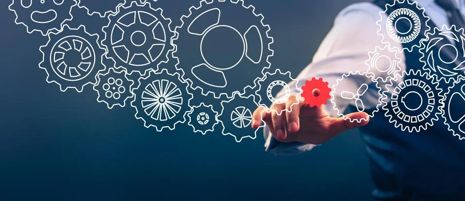 Office workers at work Stock Photos