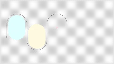 Office workflow multicolor wavy animated infographic template Stock Footage 345254662