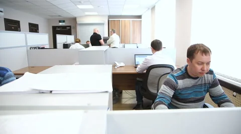 Office with working people Stock Footage 63029960