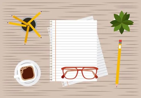 Office working process Illustrazione stock