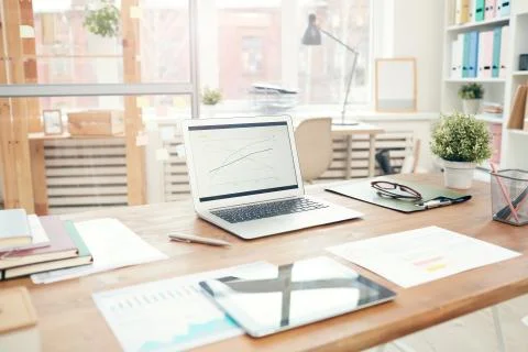 Office Workplace Background Stock Photos