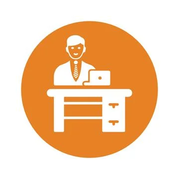 Office, workplace icon design / vector graphics Stock Illustration