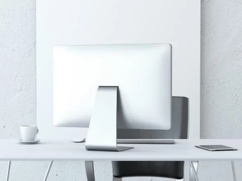 Office workplace with modern computer Stock-Illustration