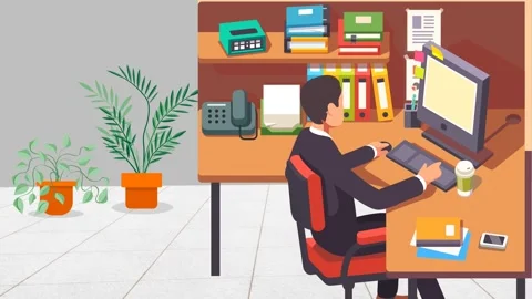 Office Workspace Stock Footage 301019983