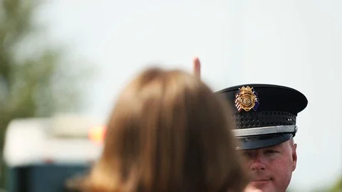 Officer Performs DUI Test 動画素材 98219575