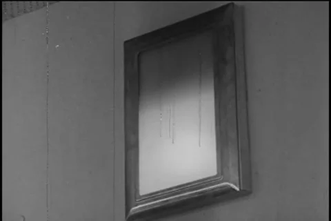 Officer takes out the printed document from the printer - 1968 Video stock 106392514