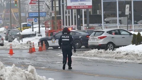 Officer walking by Stock-Footage 103951493