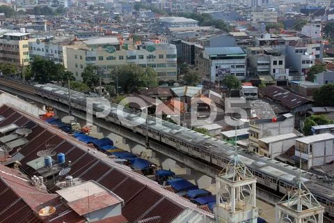 Offices Building in Downtown of Jakarta Stock Photos