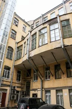 Offices in the old courtyard. Foto stock