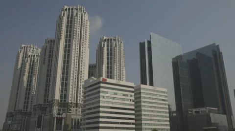 Offices on Ratchadaphisek Road Stock Footage 48200661