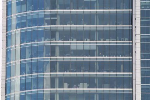 Offices seen from outside Stock Photos