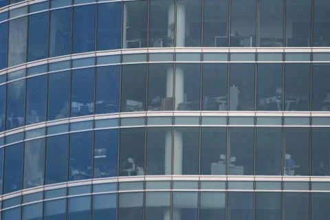 Offices seen from outside Stock Photos