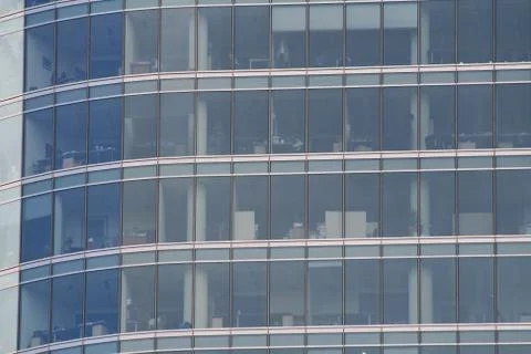 Offices seen from outside Stock Photos