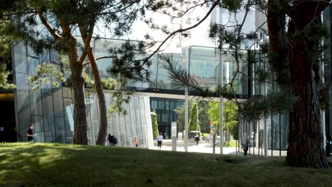 Offices surrounded by nature Video stock 137751618