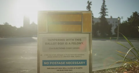 Official Ballot Drop Box - Sun Flare Vidéo 144859853