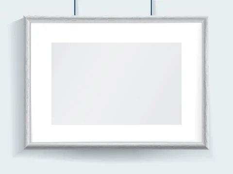 Official certificate with grey realistic border on snowflake background. Clean Stock Illustration