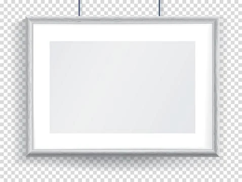 Official certificate with grey realistic border on transparent background. Clean Stock Illustration