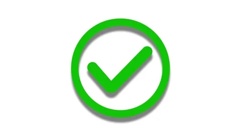 Official checkmark graphics signify successful corporate audit verification.. Stock Footage 338240292
