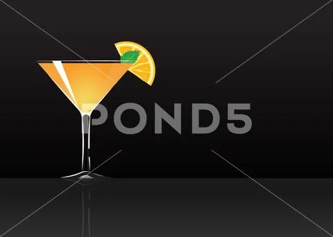 Official cocktail icon, The Unforgettable Paradise Stock Illustration