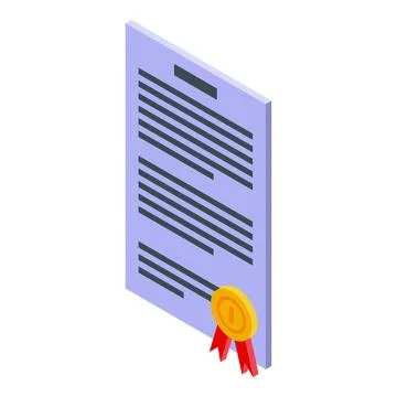 Official document is signed and confirmed Stock Illustration