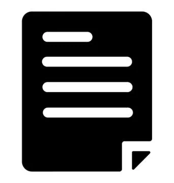 Official Document Vector Illustrazione stock