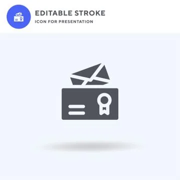 Official Documents icon vector, filled flat sign, solid pictogram isolated on 库存插图