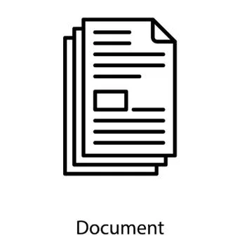 Official Documents Vector Stock Illustration