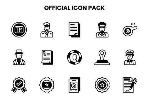 Official DuoTone Vector Icons Pack Illustrazione stock