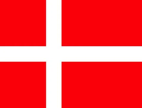Official flag of Denmark Stock Illustration