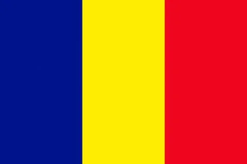Official flag of Romania Stock Illustration