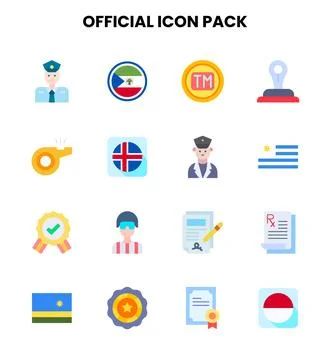 Official Flat Scalable Icons Pack イラスト素材