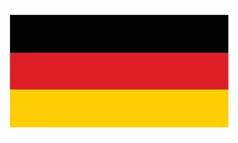 Official Germany Flag Vector Illustration with National Colors Black, Red, and G Stock Illustration