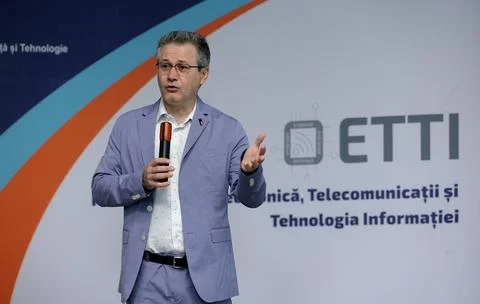 Official launch of the Blue Space Drone Engineering Lab at Politehnica Universit Fotos de archivo