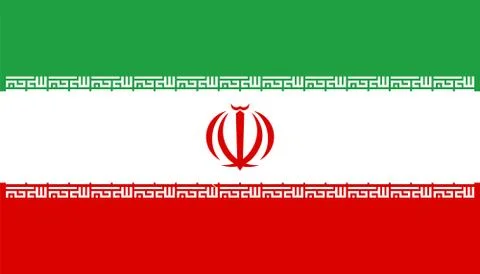 Official national flag of Iran. Solid background illustration vector イラスト素材